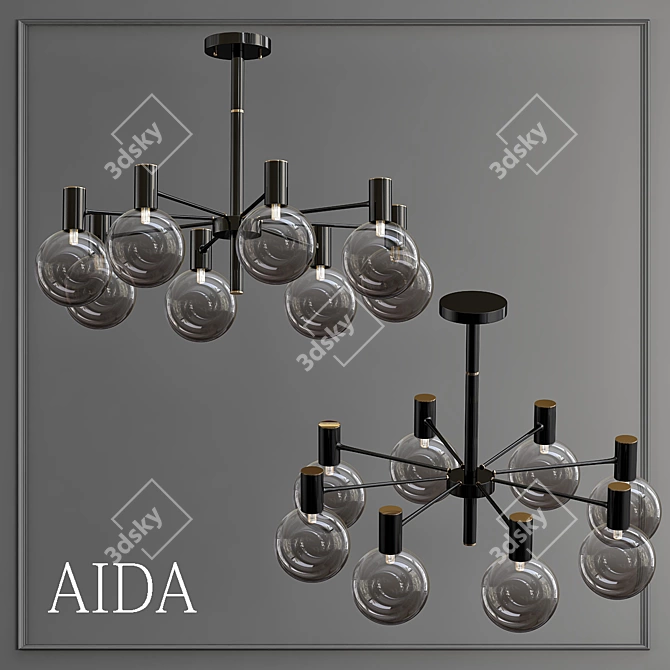 AIDA 8 Plafons: Versatile Lighting for Modern Spaces 3D model image 1