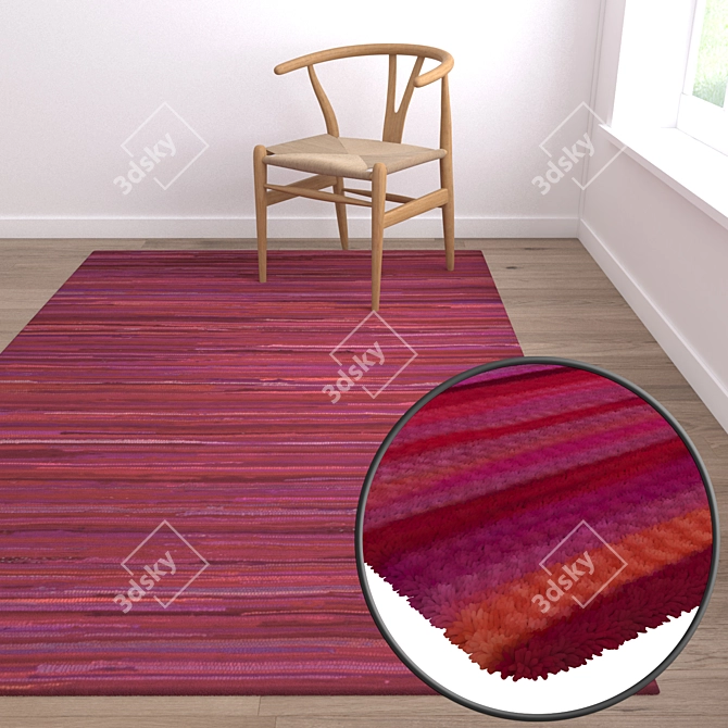 Luxury Carpet Set: High-Quality Textures 3D model image 5