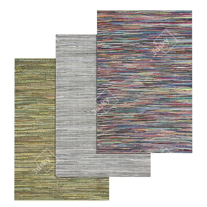 Premium Carpet Set - High-Quality Textures 3D model image 1