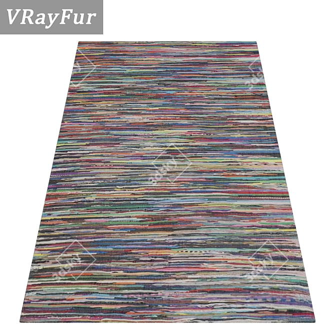 Premium Carpet Set - High-Quality Textures 3D model image 2