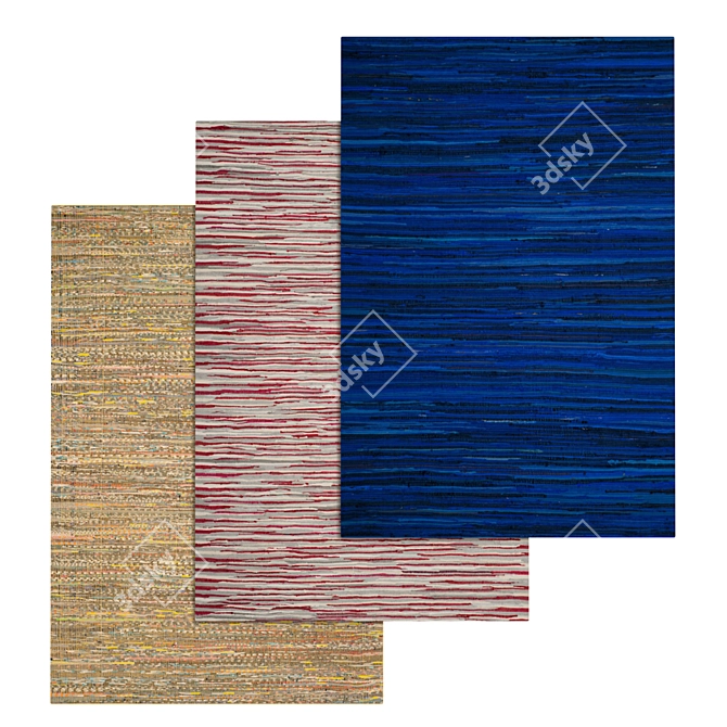 Title: Luxury Carpet Set 426 3D model image 1