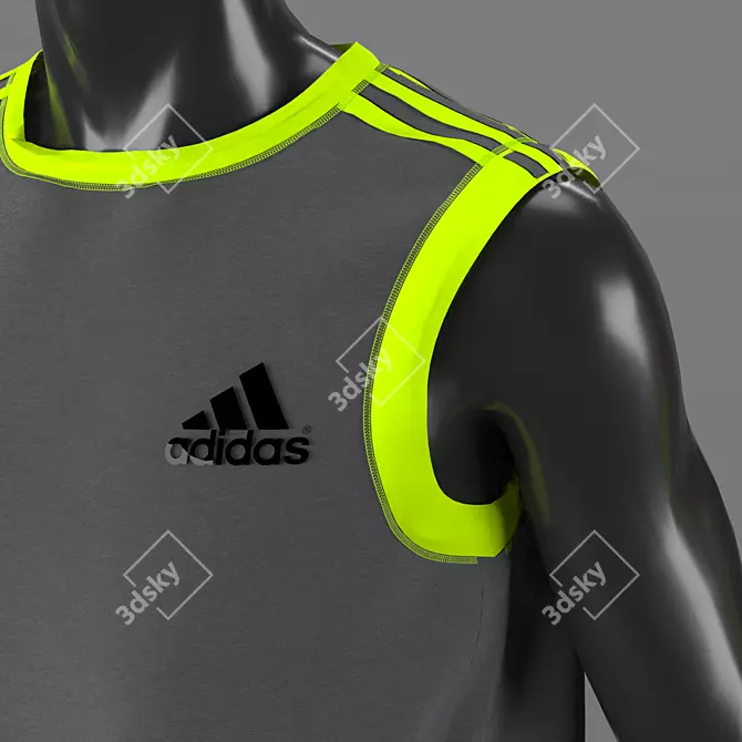 Adidas Cloth Set: Marvelous Designer Male & Female Mannequins 3D model image 3