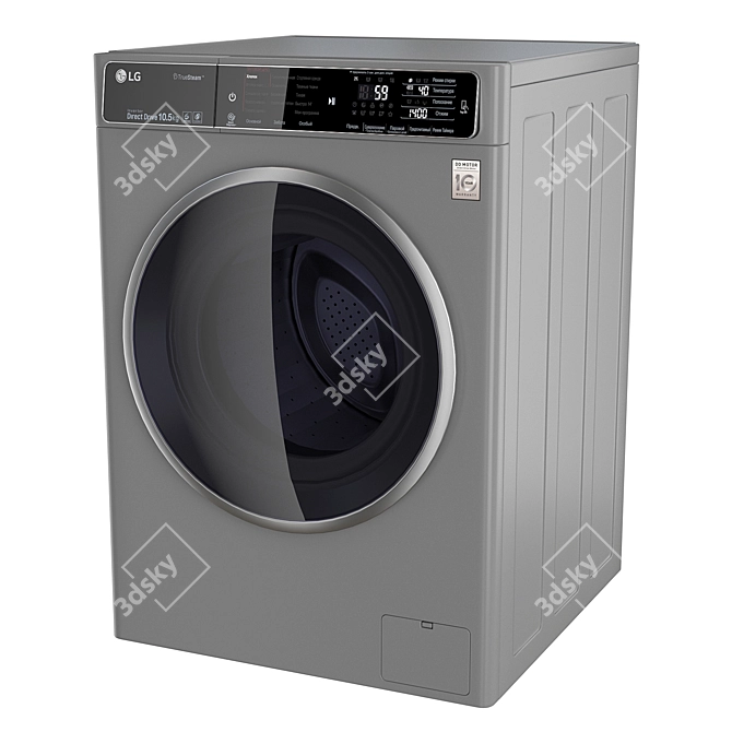 LG F14U1JBS6 600mm Washing Machine 3D model image 2