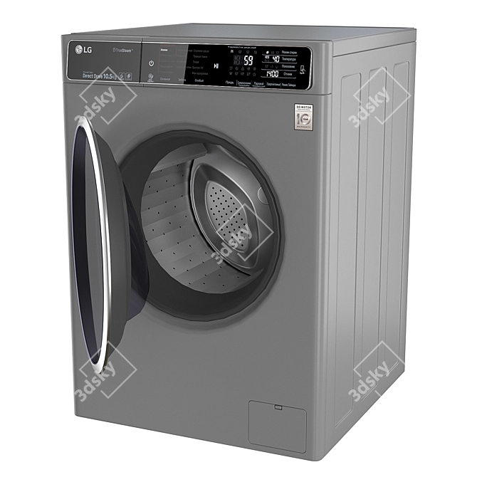 LG F14U1JBS6 600mm Washing Machine 3D model image 3