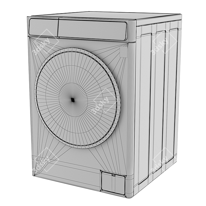 LG F14U1JBS6 600mm Washing Machine 3D model image 5