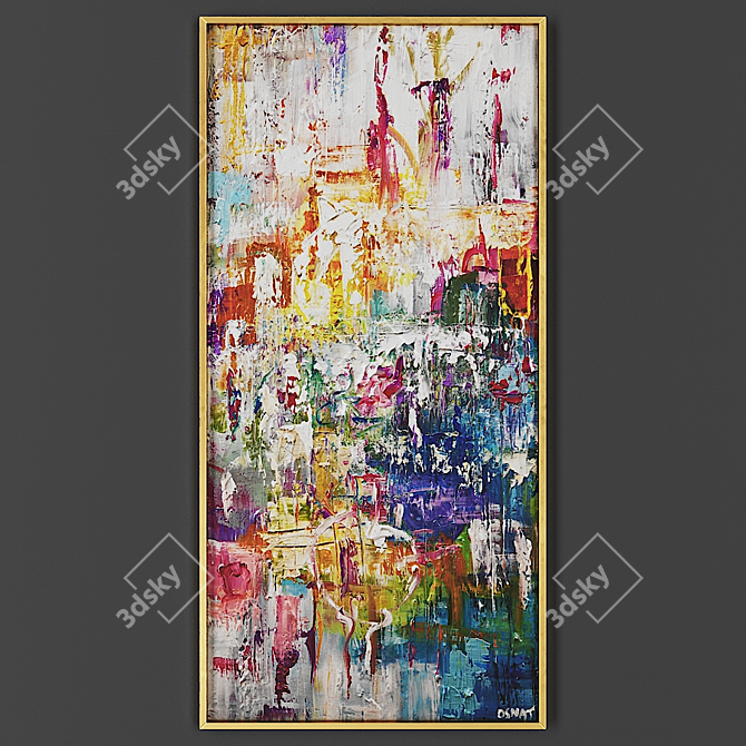 Elegant Frame for Artwork 3D model image 1