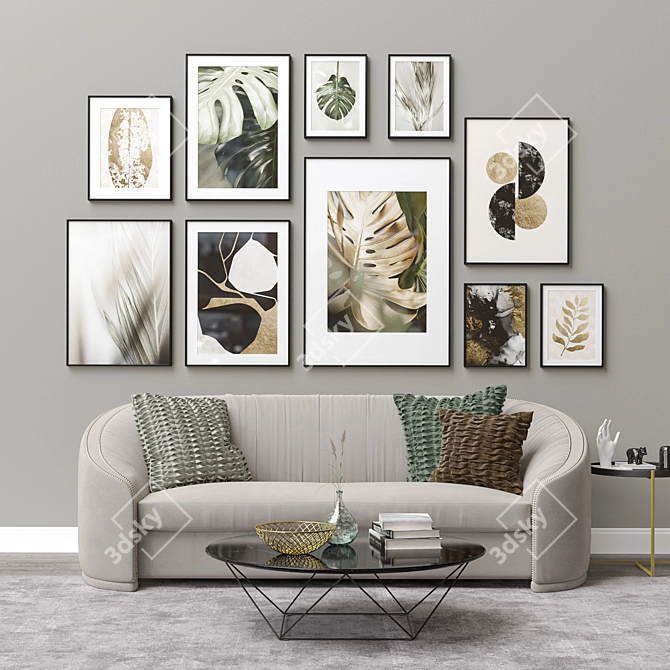 Elegant Interior Picture Frames 3D model image 2