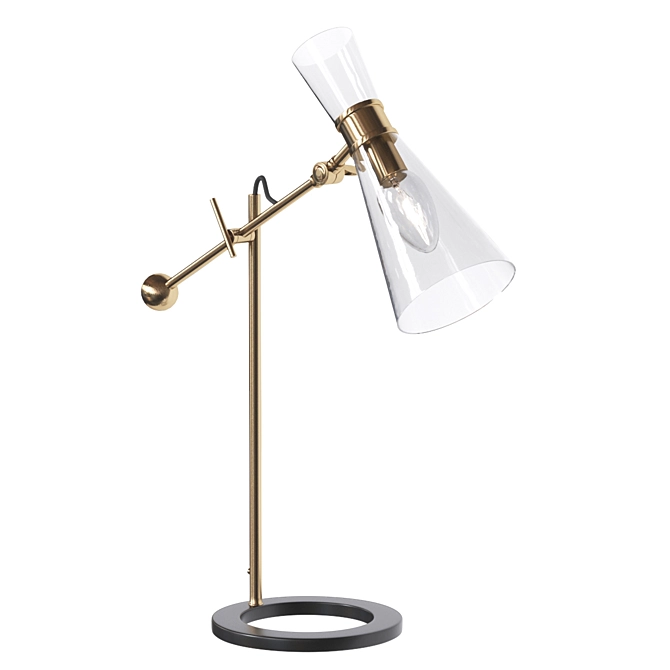 Elegant Villa Lumi Table Lamp 3D model image 1