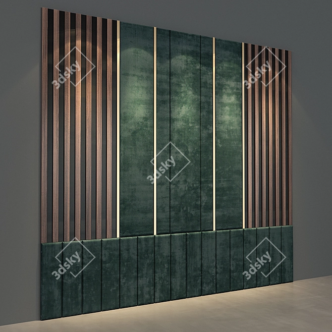 Stylish Headboard Design: Izgolovie_003 3D model image 2