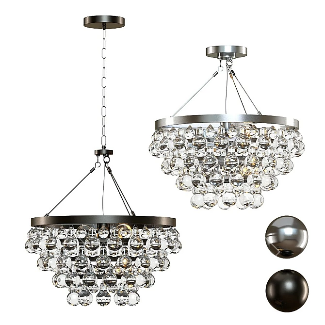 Elegant Lure Chandelier 3D model image 1