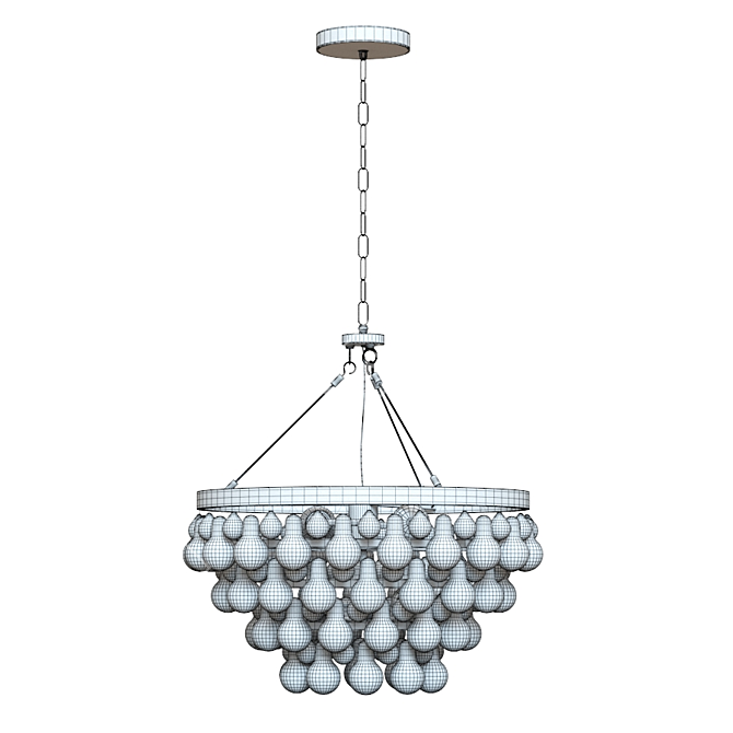 Elegant Lure Chandelier 3D model image 3