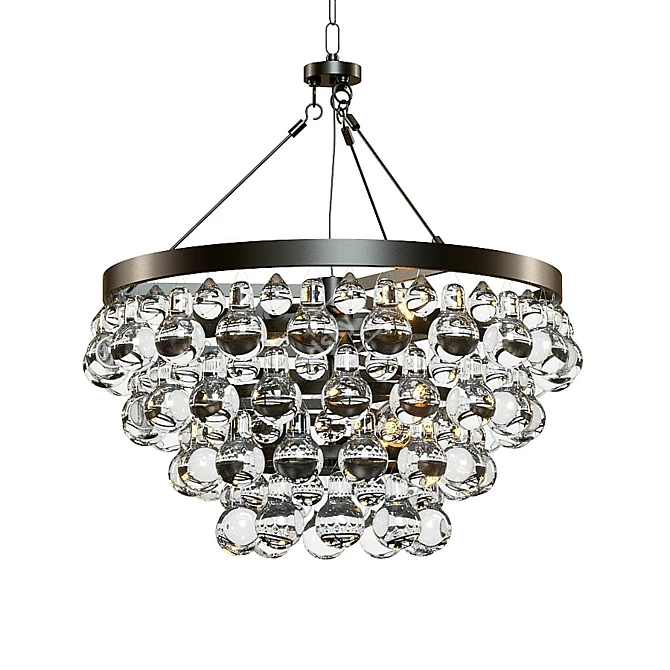 Elegant Lure Chandelier 3D model image 4