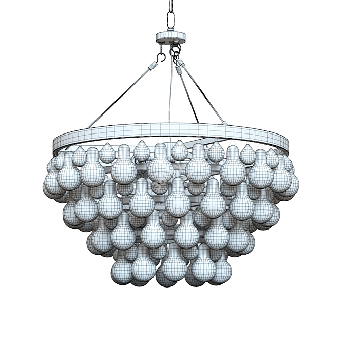 Elegant Lure Chandelier 3D model image 5