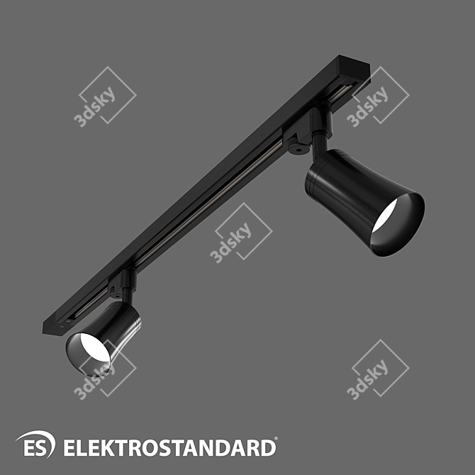 OM Vetro Black Track Light 3D model image 1