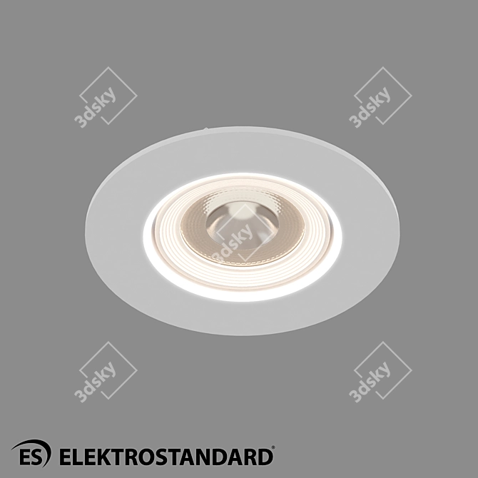 Elektrostandard 9914 LED 6W WH Recessed Ceiling Light 3D model image 1