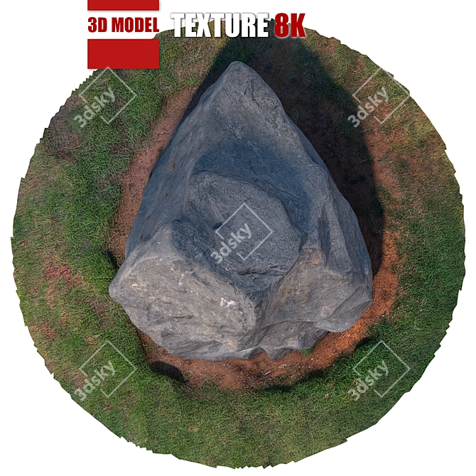 High-Resolution Stone Sculpture 3D model image 2