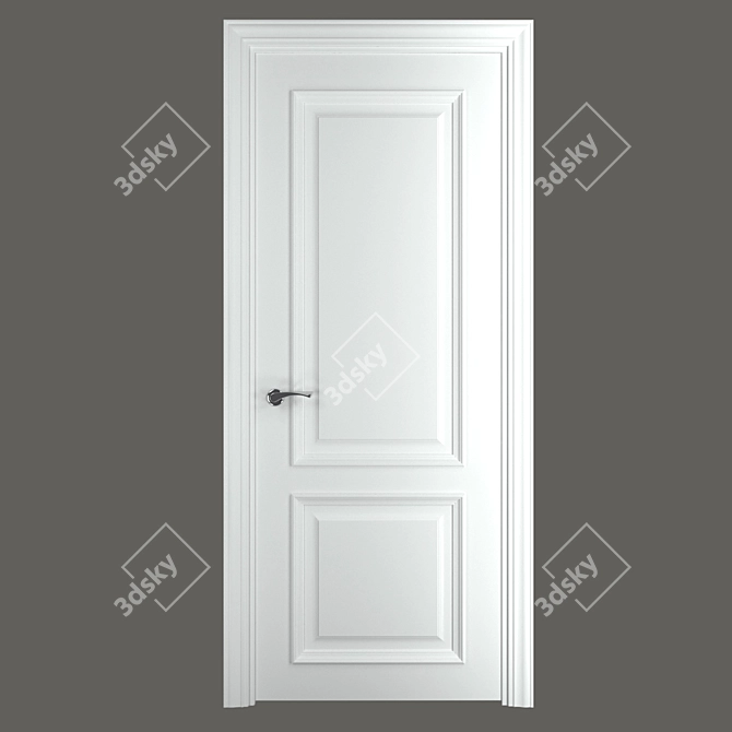 Classica Baguette 2: Elegant Provance Interior Doors 3D model image 1