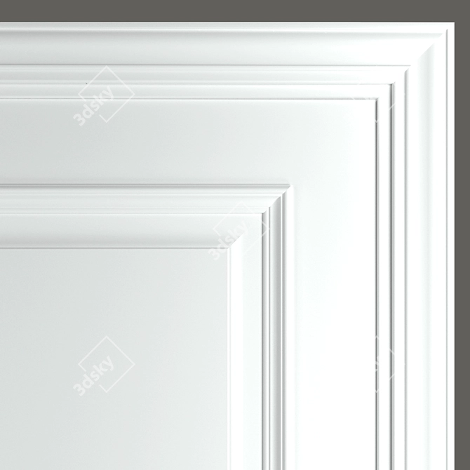 Classica Baguette 2: Elegant Provance Interior Doors 3D model image 2