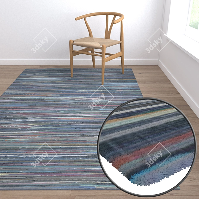 Premium Quality Carpet Set 3D model image 5