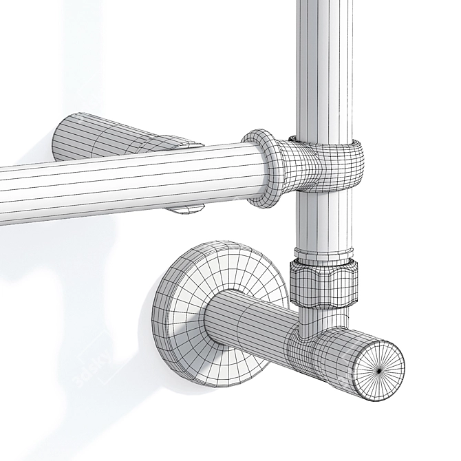 Irsap Bella Heated Towel Rail 3D model image 11