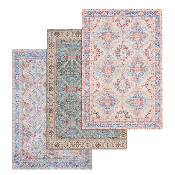 High-Quality Carpet Set 3D model image 1