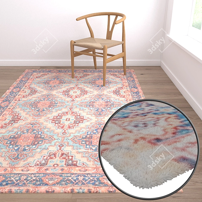 High-Quality Carpet Set 3D model image 5