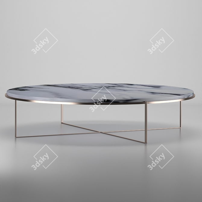 Minotti Calder Bronze: Sophisticated Coffee Table 3D model image 1