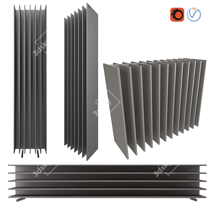 TT By Antrax: Modern, Efficient Radiator 3D model image 3