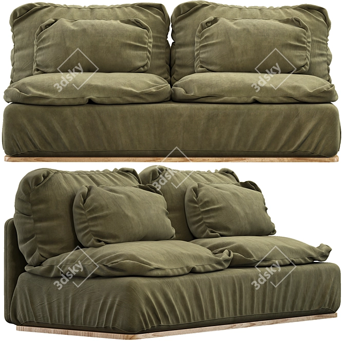 Verde Elegante Sofa 3D model image 1