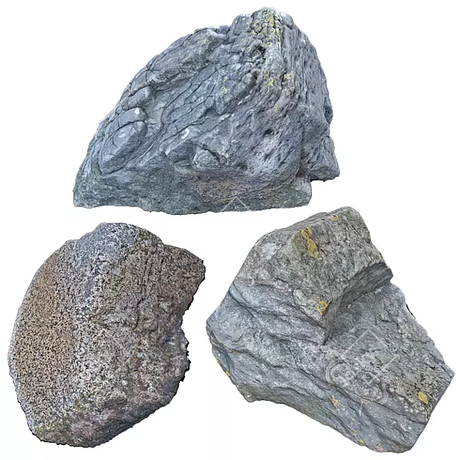 Beach Rock Collection: 3D & Hi-Res 3D model image 1