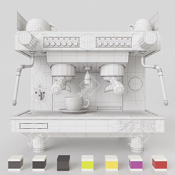 Sanremo ZOE Compact Coffee Machine 3D model image 5