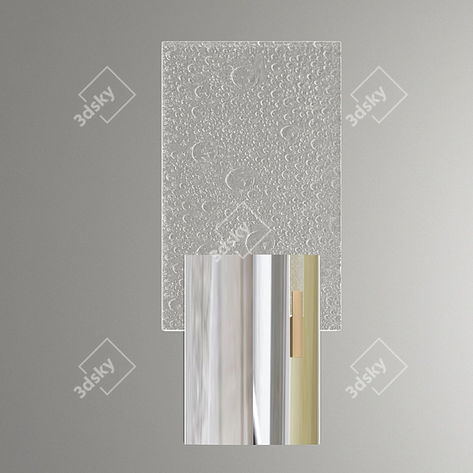 Golden Glow Wall Sconce 3D model image 4