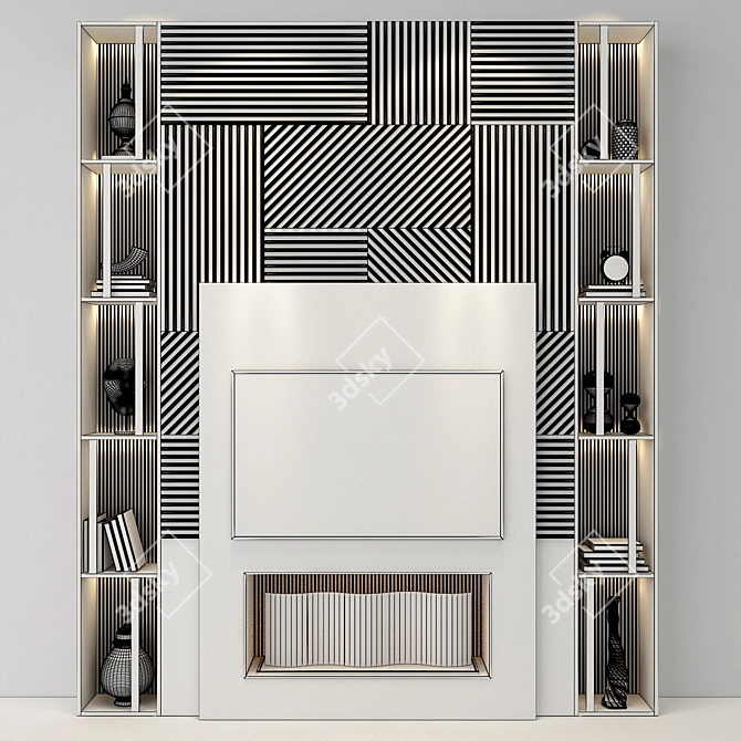 Modern TV Wall Set 52: Stylish Design by Studia 54 3D model image 3