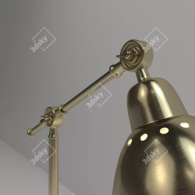 Barometr Lamp: Stylish Copper Illumination 3D model image 3