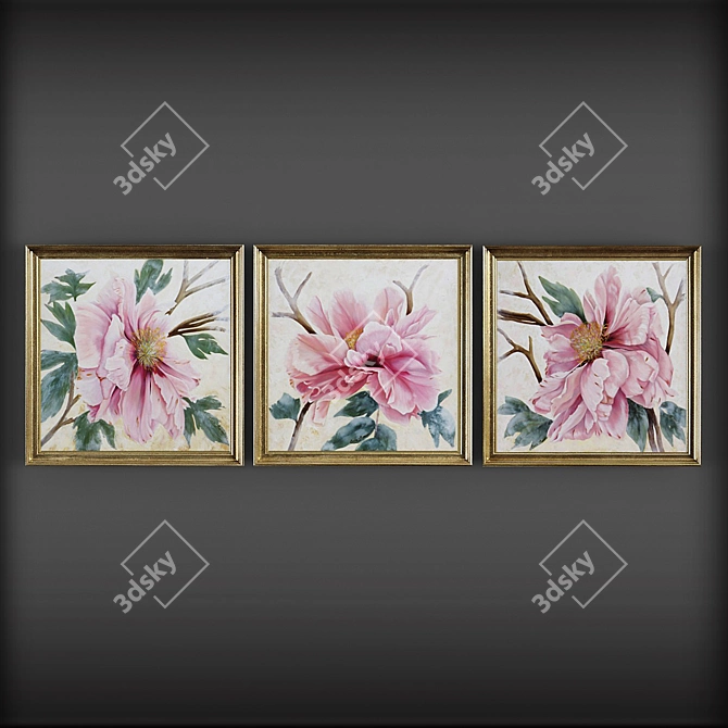 Art Collection: 709 Masterpieces 3D model image 1