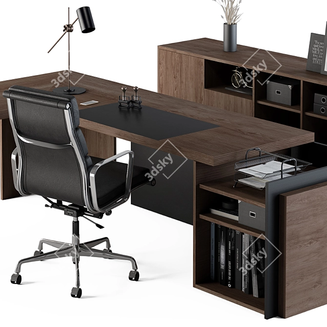 Executive Workspace Collection 3D model image 4