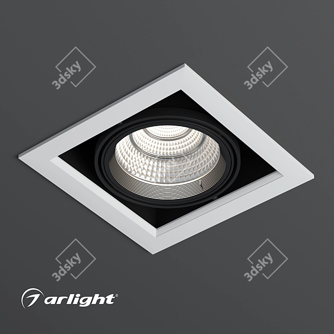 Adjustable Accent LED Recessed Downlight 3D model image 1