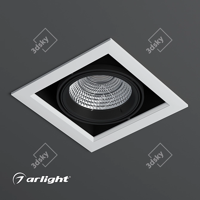 Adjustable Accent LED Recessed Downlight 3D model image 2