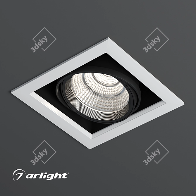 Adjustable Accent LED Recessed Downlight 3D model image 3