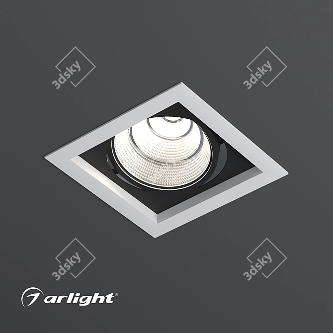 Adjustable 25W Recessed Spotlight 3D model image 3