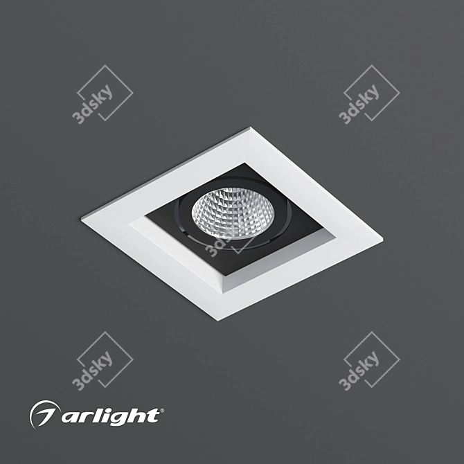 Adjustable Accent LED Recessed Luminaire 3D model image 2