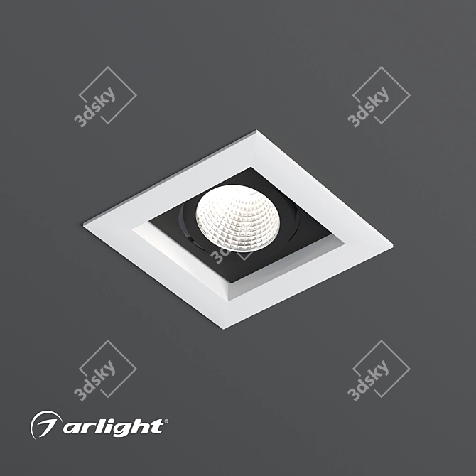 Adjustable Accent LED Recessed Luminaire 3D model image 3