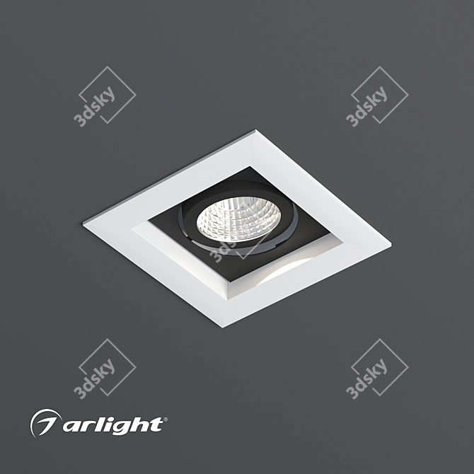 Adjustable Accent LED Recessed Luminaire 3D model image 4