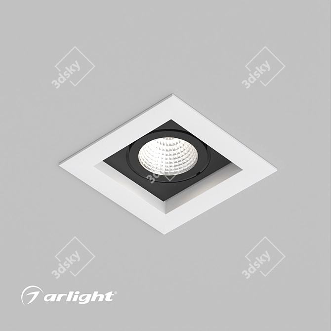 Adjustable Accent LED Recessed Luminaire 3D model image 5