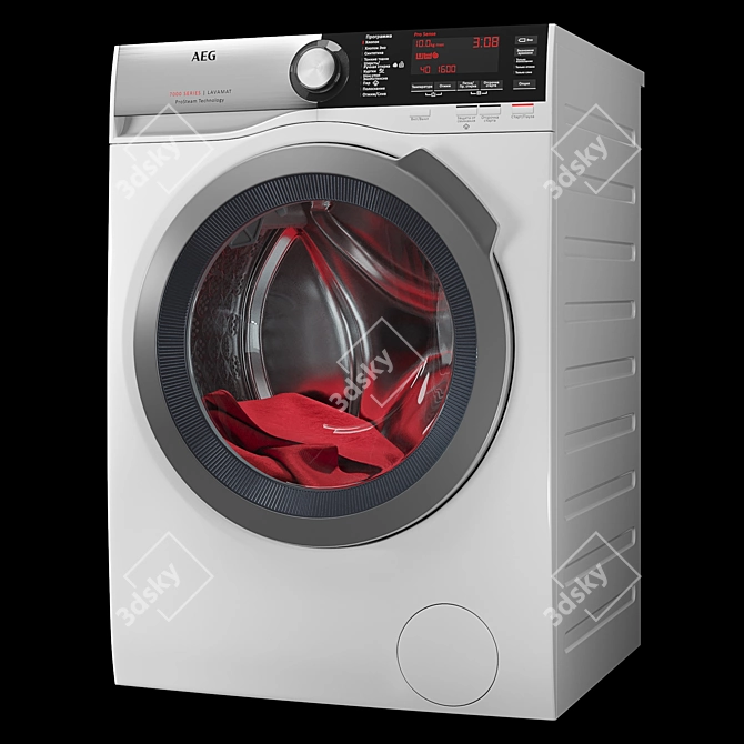 AEG L8WBC61SR Washing Machine 3D model image 2