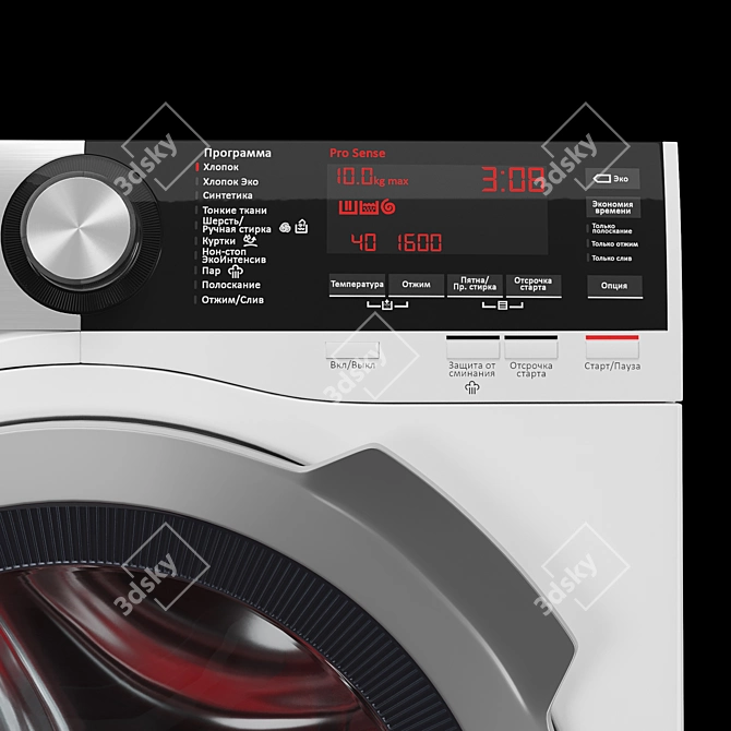 AEG L8WBC61SR Washing Machine 3D model image 3