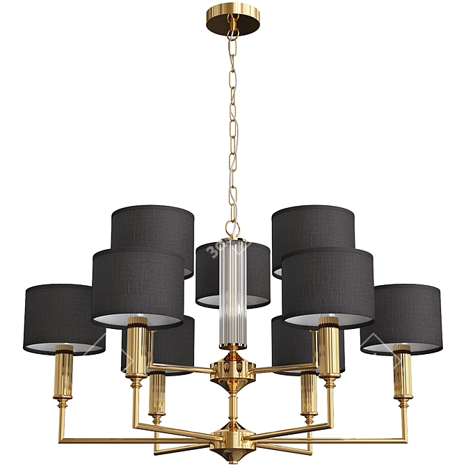 Elegant Laciness Chandelier Set 3D model image 2