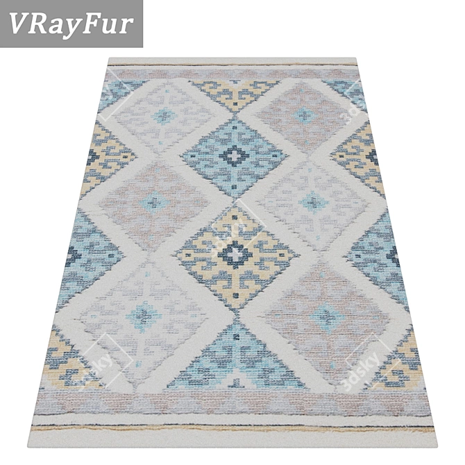 High-Quality Carpets Set 3D model image 2