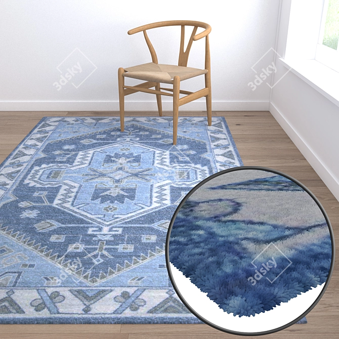 Premium Carpet Set: High-Quality Textures 3D model image 5