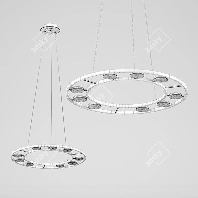 Modern Fad Pendant Light: Elegant and Stylish 3D model image 2